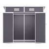 8x4 6x4 5x4ft Large Shed Plastic Garden Tools Bike Storage Shed Outdoor House UK
