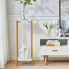 90cm Plant Stand 2/3-Tier Flower Holder Tall Side End Table with Golden Frame
