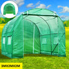 3M X 2M Greenhouse Fully Galvanised Steel Frame Cultivation Run Polly Tunnel
