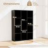 11-Cube Bookcase Modern Geometric Bookshelf Display Cabinet