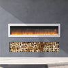 LED Fireplace Media Wall Fire Wall Mounted Standing Electric Heater 40inch