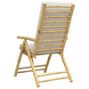 Bistro Chairs Set of 4 Folding with White Bamboo Z1A8