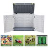 Garden Outside Double Bin Tools Shed Lockable Resin Storage Box Sheds 130x75cm