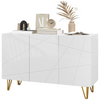 Large 3 Door Sideboard Storage Cabinet Cupboard Adjustable Shelves Living Room