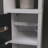 Modern Bathroom Tall Cabinet with Storage Shelf&Door Corner Shelf Bookshelf