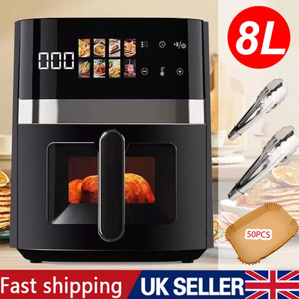8L Air Fryer Digital Kitchen Oven Oil Free Low Fat Healthy Frying Cooker 2500W