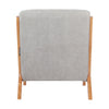 Modern 1 Seater Fabric Retro Sofa Armchair Linen Wooden Frame Foam Seat Cushion