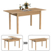 110-150cm Extendable Dining Table Modern Large Kitchen Table up to 8 People Wood