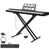 Glarry 88 Keys Electric Keyboard with Stand Bag Semi-weighted Home Digital Piano