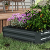 Galvanise Planter Plant Box Garden Flower Herb Vegetable Raised Bed Frame Trough
