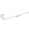 Wall Shelf Light Brown 220x60x(2-6) cm Treated Solid Wood Oak
