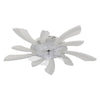 LED Ceiling Fan Light Dimmable Living Room Chandelier Lamp With Remote Control