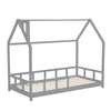 Kids Children Solid Pine Bed Frame House Chimney Roof Slatted Tree House Bed uk