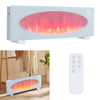 White Freestand/Wall Mounted 43" Electric LED Fireplace Wall Inset Into Fire