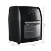 Digital Air Fryer Oven with Visible Window, 60-Minute Timer, 12L, 1800W, Black