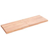 GuyAna Wall Shelf Brown 120x40x4 Treated Solid Wood Oak,Wall Shelves, P2P7