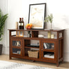 TV Stand for 65" TV Fireplace TV Stand Entertainment Center Storage Cupboard