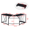 Computer Desk Office Study Workstation Metal Legs Home Corner Table Stand MDF