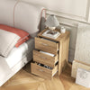 Bedroom Space-saving Night Chest of Drawers-Natural