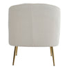 White Teddy Fleece Upholstered Single Sofa Bedroom Lounge Accent Tub Chair Stool