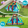 Kids Jumping House Inflatable Double Water Slide Park(Blower Excluded)