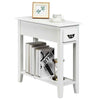 Narrow Nightstand Living Room 2 Tier Side Table