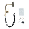 Golden Modern Kitchen Sink Mixer Tap with Pull Out Hose Spray Single Lever 360°