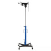 Vertical Hydraulic Transmission Gearbox Jack 500kg Height 127-208cm Swivel Wheel
