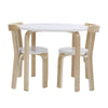 Kids Table and 2 Chairs Set Wooden Children Toddler Indoor Furniture Play Corner