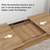 110-150cm Extendable Dining Table Modern Large Kitchen Table up to 8 People Wood