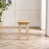Tenby Solid Wood Cream and Oak Small Dining Bench Traditional Farmhouse Rustic