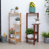 3 Tier Bamboo Plant Stand Corner Plant Shelf Rack Pot Holder Display Rack