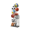 7-Tier Basketball Ball Storage Rack Sports Balls Display Storage Organizer