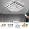 20-100cm Flush Mount Modern Square Ceiling Chandelier Crystal Light Lamp Pendant