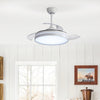 42" Modern LED Ceiling Fan with Lighting LED Light Adjustable Wind Speed Remote