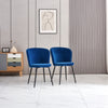 Dining Chairs Set of 2/4 Velvet Kitchen Chairs with Metal Legs
