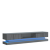 Modern I 180cm I TV Unit I Cabinet I TV Stand I Grey High Gloss Doors I Free LED