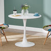 2 Sizes 60cm/80cm White Round Dining Table Kitchen Room Furniture Bistro Table