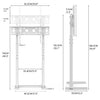 Extra Large Floor TV Stand Mount Bracket Entertainment Stand Adjustable Height
