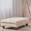 Extra Large Chesterfield Footstool Coffee Table Button Seat Bench Ottoman Bench