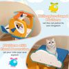 Small Cat Tower 3 Star-shaped Hanging Toys w/ Scratching Post