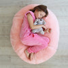 Kids Faux Fur Bean Bag Luxury Furry Beanbag Soft Chair Fluffy Seat Filled