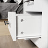 White Bedroom Furniture Set Matt Wardrobe Chest of Drawer Bedside Table Cabinet