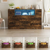 10 Drawers Chest of Drawers Bedside Cabinet Storage Bedroom Furniture Non-woven