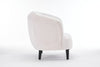 Modern and Stylish Tub Chair Accent Armchair Cream Velvet Barrel Chair Bedroom