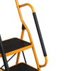 3 Step Ladder With Safety Handrail Foldable Safety Non Slip Matt Safe Heavy Duty