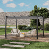 Garden Pergola Awning Gazebo Outdoor Canopy Furniture 13FT Barbecue Shelter