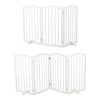 Folding 3/4 Panels Baby Safety Wooden Gate Pet Dog Barrier Stair Doorway Guard