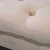 Button-Tufted Footrest Shoe Chaning Chair Living Room Lounge Long Velvet Bench