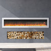 60" LED Fireplace Electric Fire Remote 9 Color Free Stand/Insert to Wall/Mounted